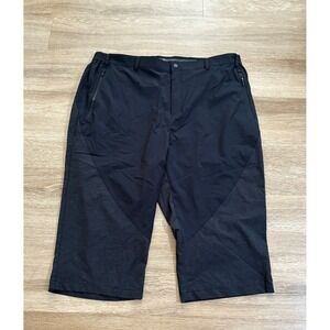 Merrell Mens Black Hiking Outdoor Zip Pocket Long Shorts Cropped Trekking Active